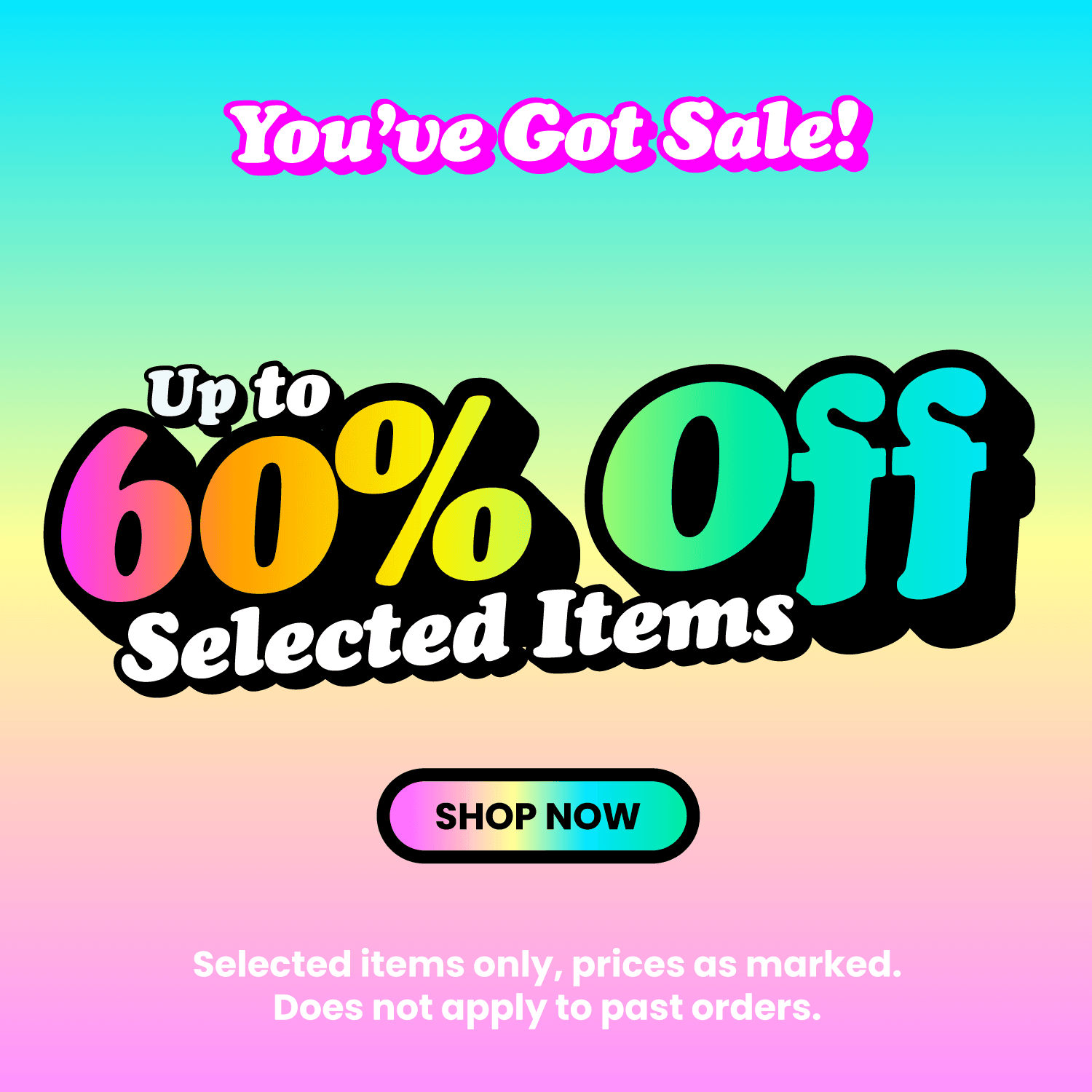 Sale up to 60% off